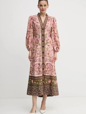 Barbour sukienka x Farm Rio kolor multicolor maxi rozkloszowana LDR0960