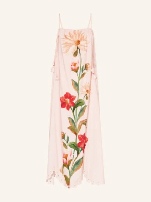 Barbour Sukienka Bromelia Midi Z Lnu rosa