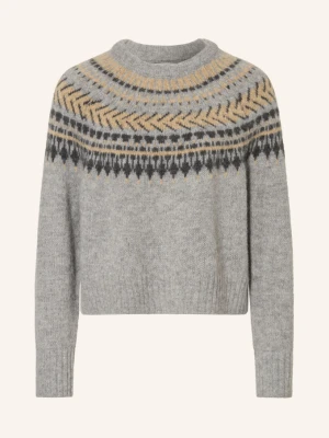 Barbour Sweter Annette Z Alpaki grau szary