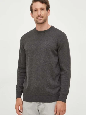 Barbour sweter bawełniany Essentials kolor szary lekki MKN0932
