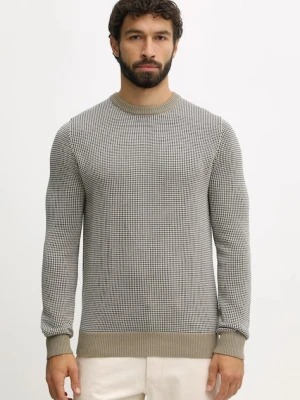 Barbour sweter bawełniany WELLS męski kolor beżowy MKN1665