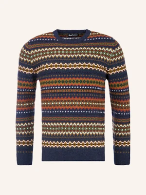 Barbour Sweter Case blau