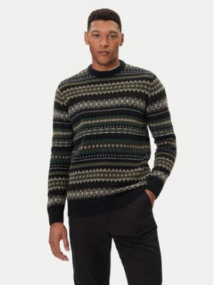 Barbour Sweter Case Fair MKN1027BK52 Czarny Regular Fit