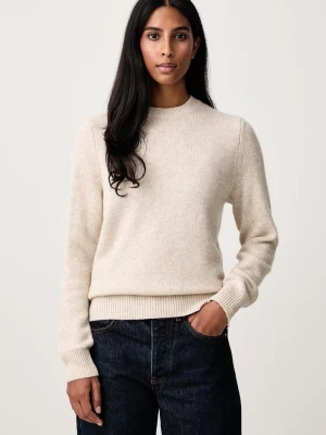 Barbour sweter damski wełniany beżowy