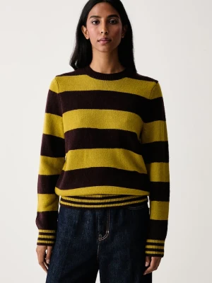 Barbour sweter damski wełniany brązowy