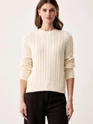Barbour sweter damski z wełną Ashdown beżowy