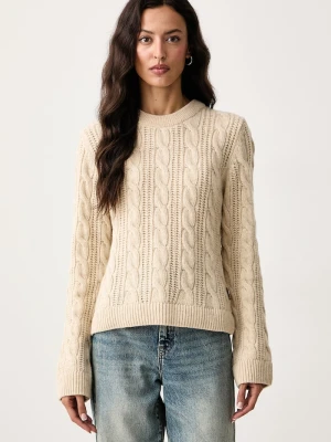 Barbour sweter damski z wełną Joan beżowy
