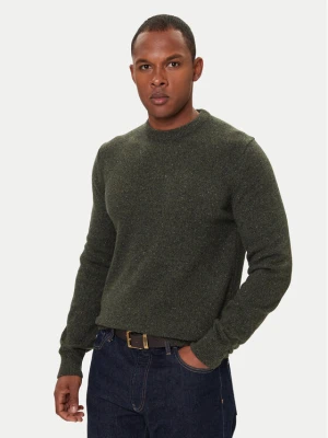 Barbour Sweter Essential Tisbury MKN0844GN79 Zielony Regular Fit