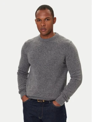 Barbour Sweter Essential Tisbury MKN0844GY12 Szary Regular Fit