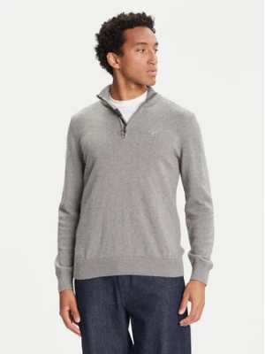 Barbour Sweter Half Zip MKN1074GY52 Szary Regular Fit