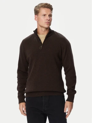 Barbour Sweter Holden MKN0837BR17 Brązowy ciemny Regular Fit