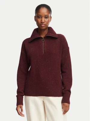 Barbour Sweter Lavensdale LKN1579RE97 Fioletowy Relaxed Fit