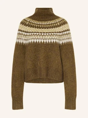 Barbour Sweter Lorrie Z Dodatkiem Alpaki gruen