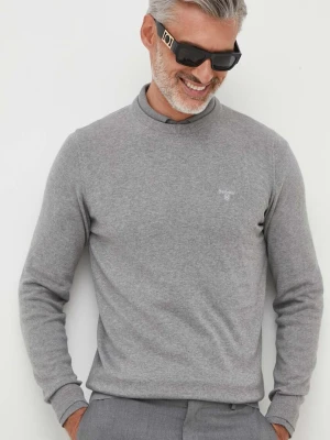 Barbour sweter męski bawełniany PIMA szary