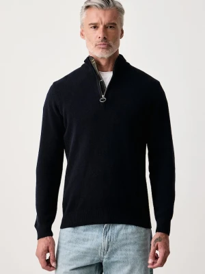 Barbour sweter męski wełniany granatowy