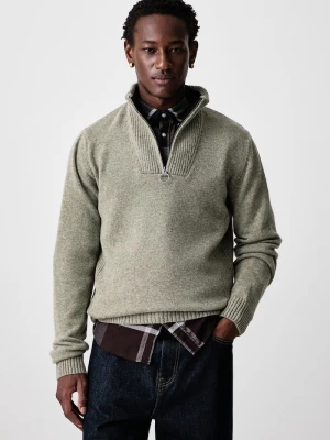 Barbour sweter męski wełniany NELSON zielony