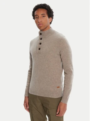 Barbour Sweter Patch Half Zip MKN0585ST51 Beżowy Regular Fit