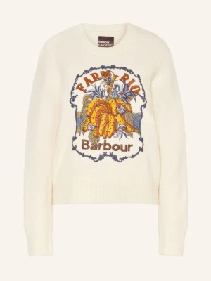 Barbour Sweter Ruellia Z Alpaki weiss biały