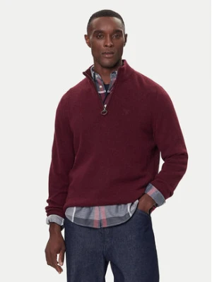 Barbour Sweter Tisbury MKN1187RE53 Bordowy Regular Fit