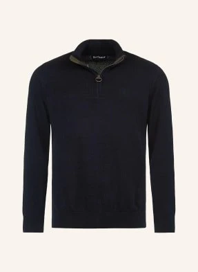 Barbour Sweter Typu Troyer blau