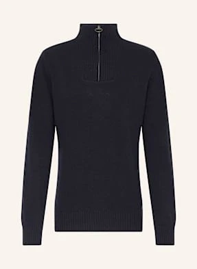 Barbour Sweter Typu Troyer blau