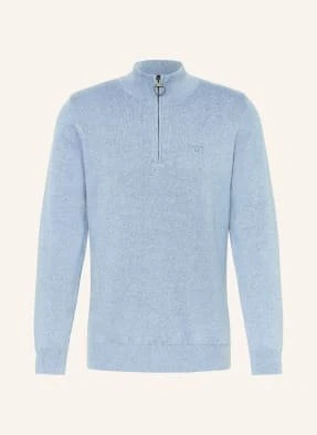 Barbour Sweter Typu Troyer blau