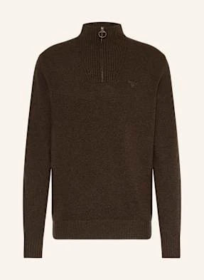 Barbour Sweter Typu Troyer braun