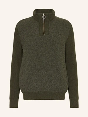 Barbour Sweter Typu Troyer gruen