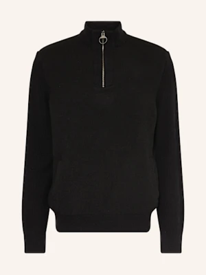 Barbour Sweter Typu Troyer schwarz
