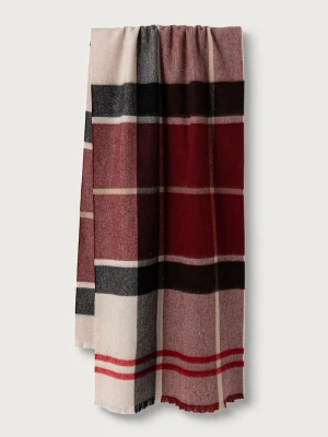 Barbour szalik damski wełniany Rosefield bordowy