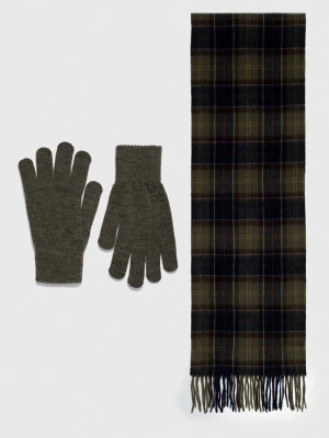 Barbour szalik i rękawiczki Tartan Scarf & Glove Gift Set