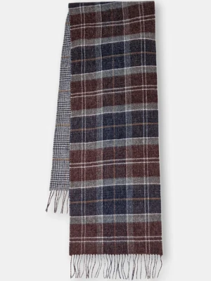 Barbour szalik wełniany kolor multicolor wzorzysty USC0401
