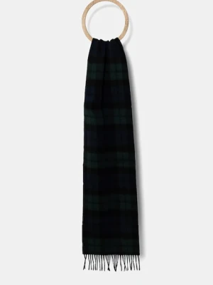 Barbour szalik wełniany wzorzysty USC0137
