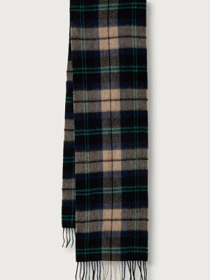 Barbour szalik wełniany zielony