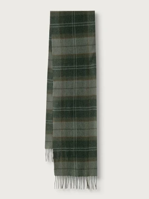 Barbour szalik wełniany zielony