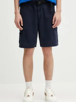 Barbour szorty bawełniane Barbour Grindle Cargo Relaxed Short kolor granatowy MST0062