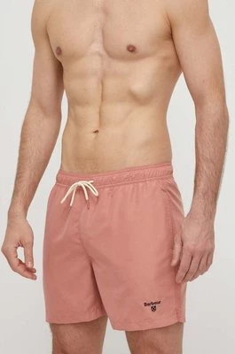 Barbour szorty kąpielowe kolor różowy