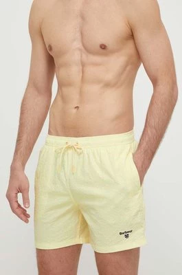 Barbour szorty kąpielowe kolor żółty MSW0079