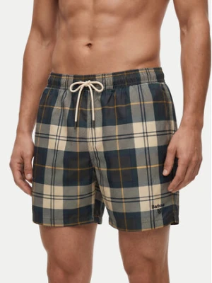 Barbour Szorty kąpielowe Staple MSW0065TN51 Zielony Regular Fit