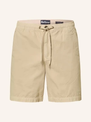 Barbour Szorty Oxford Relaxed Fit beige