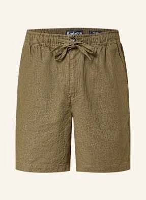 Barbour Szorty Z Dodatkiem Lnu gruen