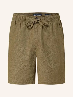 Barbour Szorty Z Dodatkiem Lnu gruen