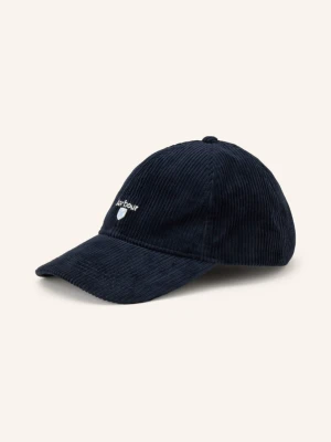 Barbour Sztruksowa Czapka Z Daszkiem Preston blau CZARNY