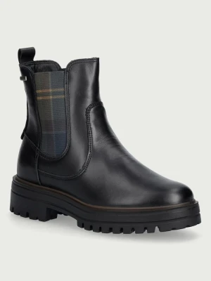 Barbour sztyblety damskie skórzane Amberley czarny