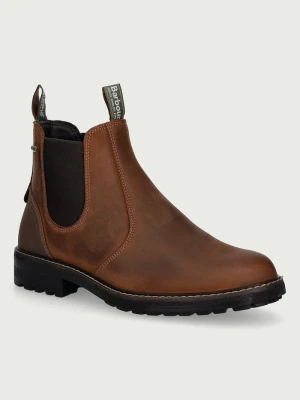Barbour sztyblety męskie nubukowe Embleton brązowy