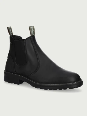 Barbour sztyblety męskie skórzane Embleton czarny