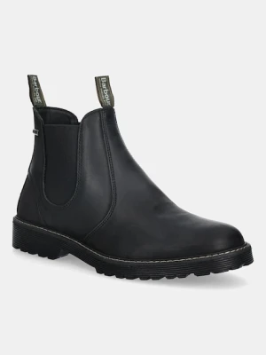 Barbour sztyblety skórzane Patton męskie kolor czarny MFO0771BK12