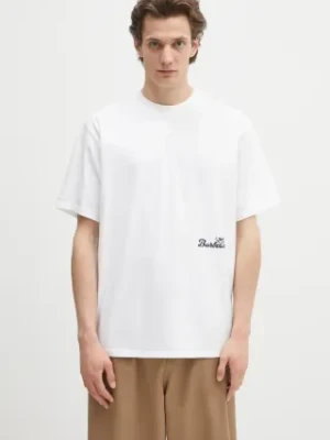 Barbour t-shirt bawełniany Barbour Regence OS Fit Graphic T-Shirt męski kolor biały z nadrukiem MTS1402