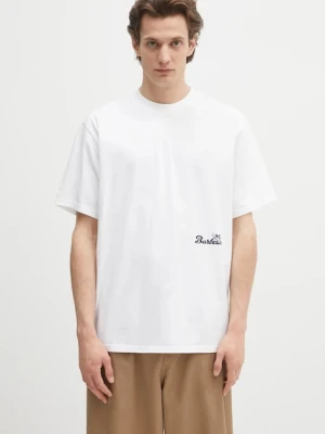 Barbour t-shirt bawełniany Barbour Regence OS Fit Graphic T-Shirt męski kolor biały z nadrukiem MTS1402