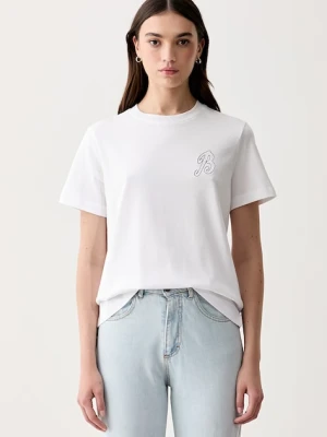 Barbour T-shirt damski bawełniany z elastanem Rosalie